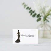 Carte de visite chic de boutique de mode (Debout devant)