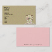 Carte de visite chic de chaise (Devant / Derrière)