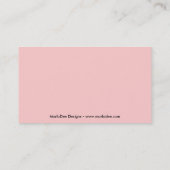 Carte de visite chic de chaise (Dos)