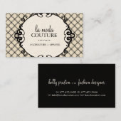 Carte de visite chic de concepteur (Devant / Derrière)