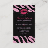 Carte de visite chic de cosmétologie (Dos)