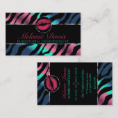 Carte de visite chic de cosmétologie (Devant / Derrière)