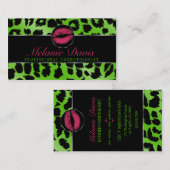 Carte de visite chic de cosmétologie (Devant / Derrière)