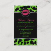 Carte de visite chic de cosmétologie (Dos)