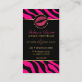 Carte de visite chic de cosmétologie (Dos)