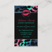 Carte de visite chic de cosmétologie (Dos)
