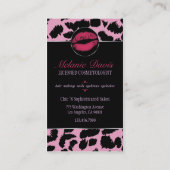 Carte de visite chic de cosmétologie (Dos)