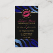 Carte de visite chic de cosmétologie (Dos)