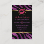 Carte de visite chic de cosmétologie (Dos)