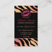 Carte de visite chic de cosmétologie (Dos)