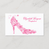 Carte de visite chic de ~ de chaussure (Devant)