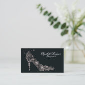 Carte de visite chic de ~ de chaussure (Debout devant)