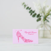 Carte de visite chic de ~ de chaussure (Debout devant)