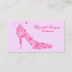 Carte de visite chic de ~ de chaussure