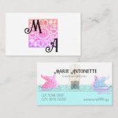 Carte De Visite Chic de décoration Renaissance (Devant / Derrière)