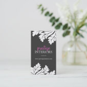 CARTE DE VISITE CHIC DE DESSINATEUR D'INTÉRIEURS (Debout devant)