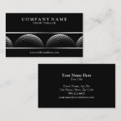 Carte de visite chic de golf (Devant / Derrière)