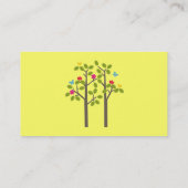 Carte de visite chic de jaune de boutique (Dos)