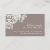 CARTE DE VISITE CHIC DE LUSTRE (Dos)