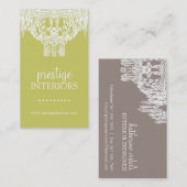 CARTE DE VISITE CHIC DE LUSTRE (Devant / Derrière)