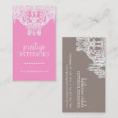 CARTE DE VISITE CHIC DE LUSTRE (Devant / Derrière)