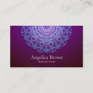Carte de visite chic de mandala