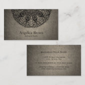 Carte de visite chic de mandala (Devant / Derrière)