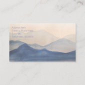 Carte de visite chic de paysage abstrait (Dos)