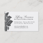 Carte de visite chic de petit gâteau (Dos)