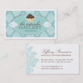 Carte de visite chic de petit gâteau (Devant / Derrière)