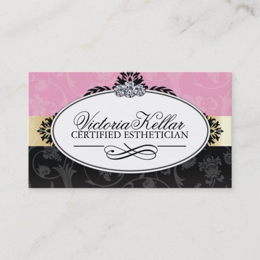 Carte de visite chic de salon (Devant)