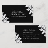 Carte de visite chic de spa et de salon (Devant / Derrière)