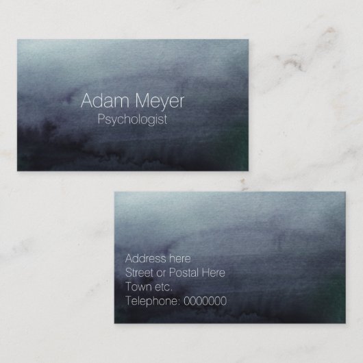 Carte de visite chic de texture abstraite (Devant / Derrière)