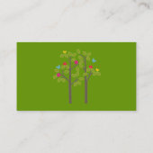 Carte de visite chic de vert de boutique (Dos)
