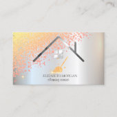 Carte De Visite Chic Diamonds Chambre de nettoyage domestique (Devant)