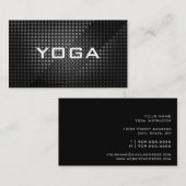 Carte de visite chic d'instructeur de YOGA (Devant / Derrière)