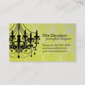 Carte de visite chic d'organisateur (Dos)