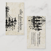 Carte de visite chic d'organisateur (Devant / Derrière)