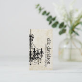 Carte de visite chic d'organisateur (Debout devant)