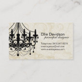 Carte de visite chic d'organisateur (Dos)