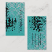 Carte de visite chic d'organisateur (Devant / Derrière)