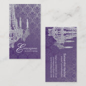 Carte de visite chic d'organisateur (Devant / Derrière)