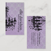 Carte de visite chic d'organisateur (Devant / Derrière)