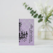 Carte de visite chic d'organisateur (Debout devant)