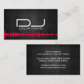Carte de visite chic du DJ (Devant / Derrière)