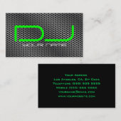 Carte de visite chic du DJ (Devant / Derrière)