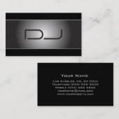 Carte de visite chic du DJ de coutume (Devant / Derrière)
