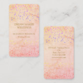 Carte De Visite Chic Elegant Confetti Professionnel (Devant / Derrière)