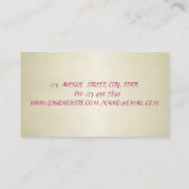 Carte De Visite Chic élégant moderne, Feuilles de palme, Lèvres (Dos)