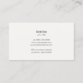 Carte De Visite Chic Elegant Motif Vintage (Dos)